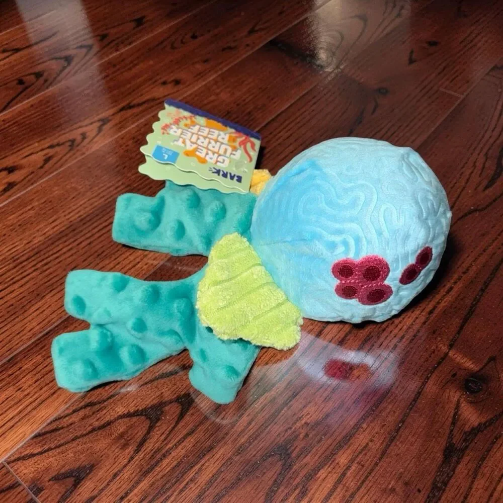Bark Box The Great Furrier Reef Bouncy Tug Rip & Reveal Dog Toy Size Large
